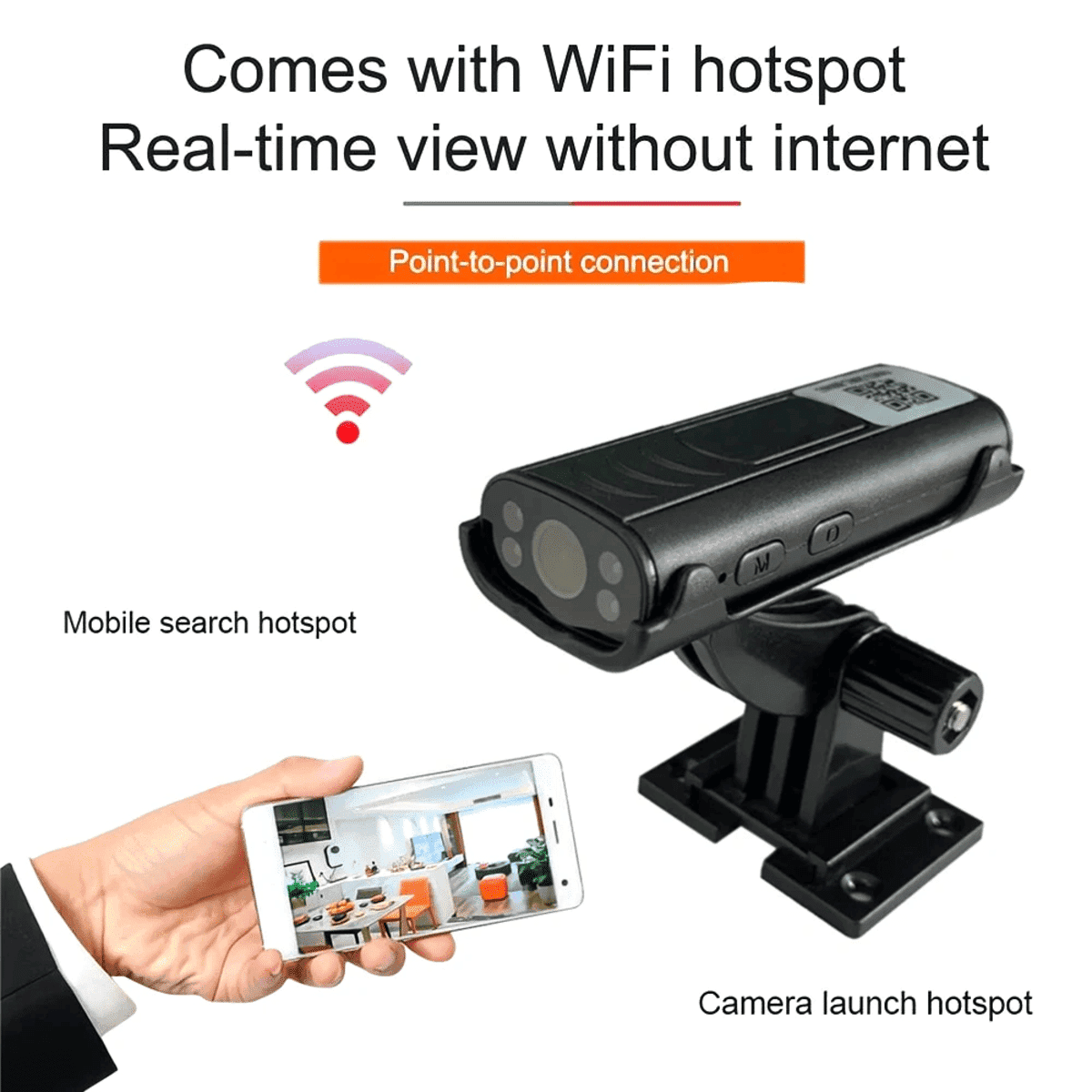 מיני מצלמת WiFi אלחוטית - מעקב ואבטחת הבית