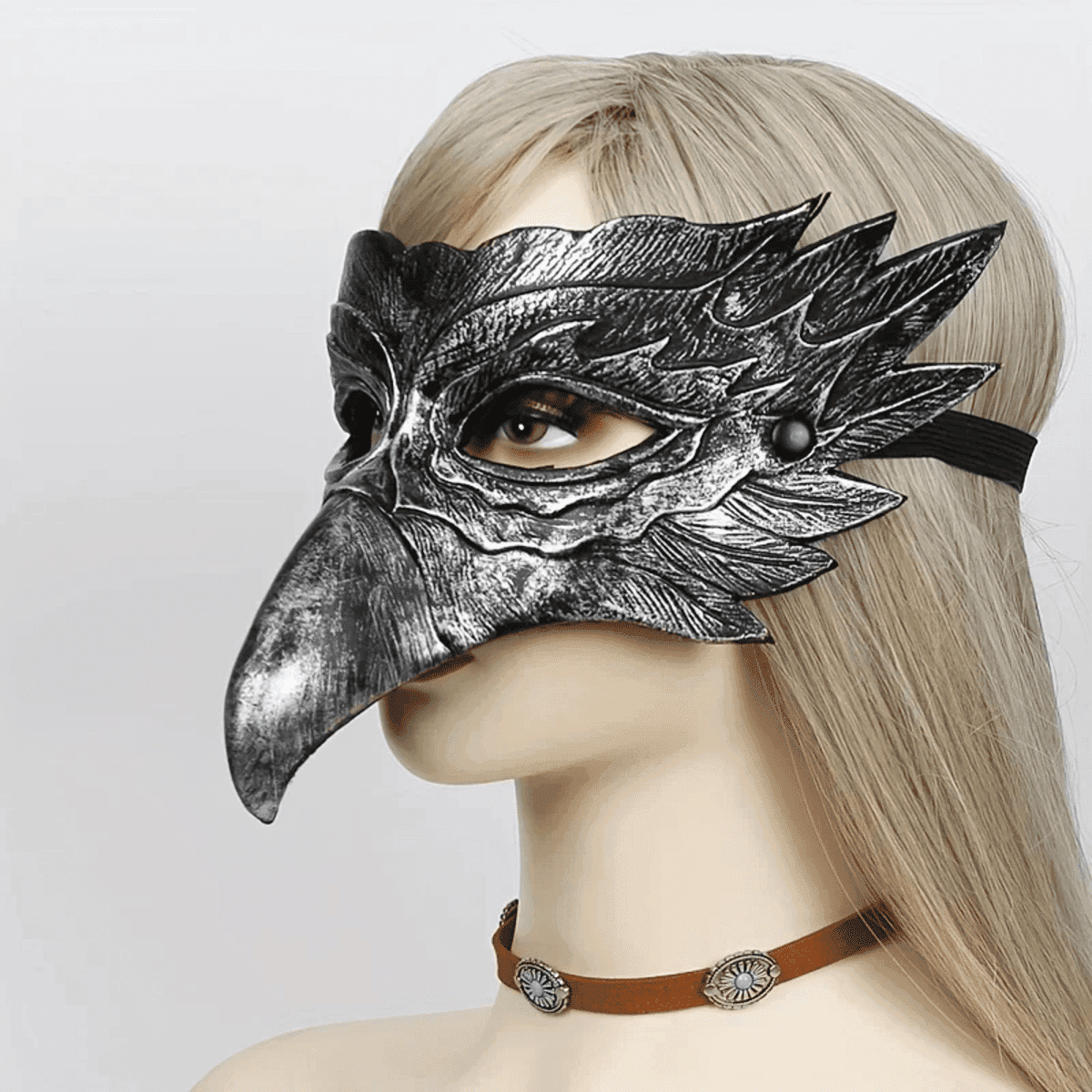 מסכת עיט שחורה תלת-ממדית לקוספל