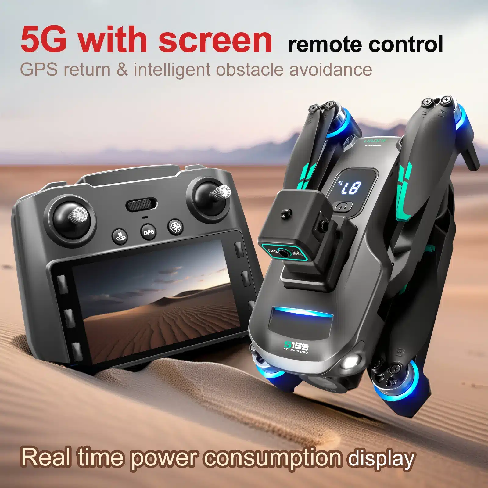 רחפן GPS Pro עם מצלמת 8K