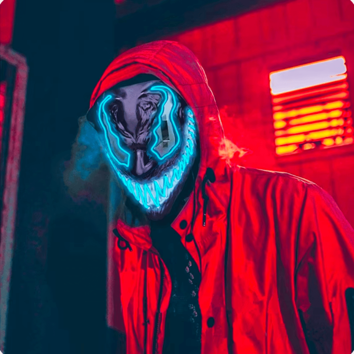 מסכת Venom 2 ניאון זוהרת לליל כל הקדושים
