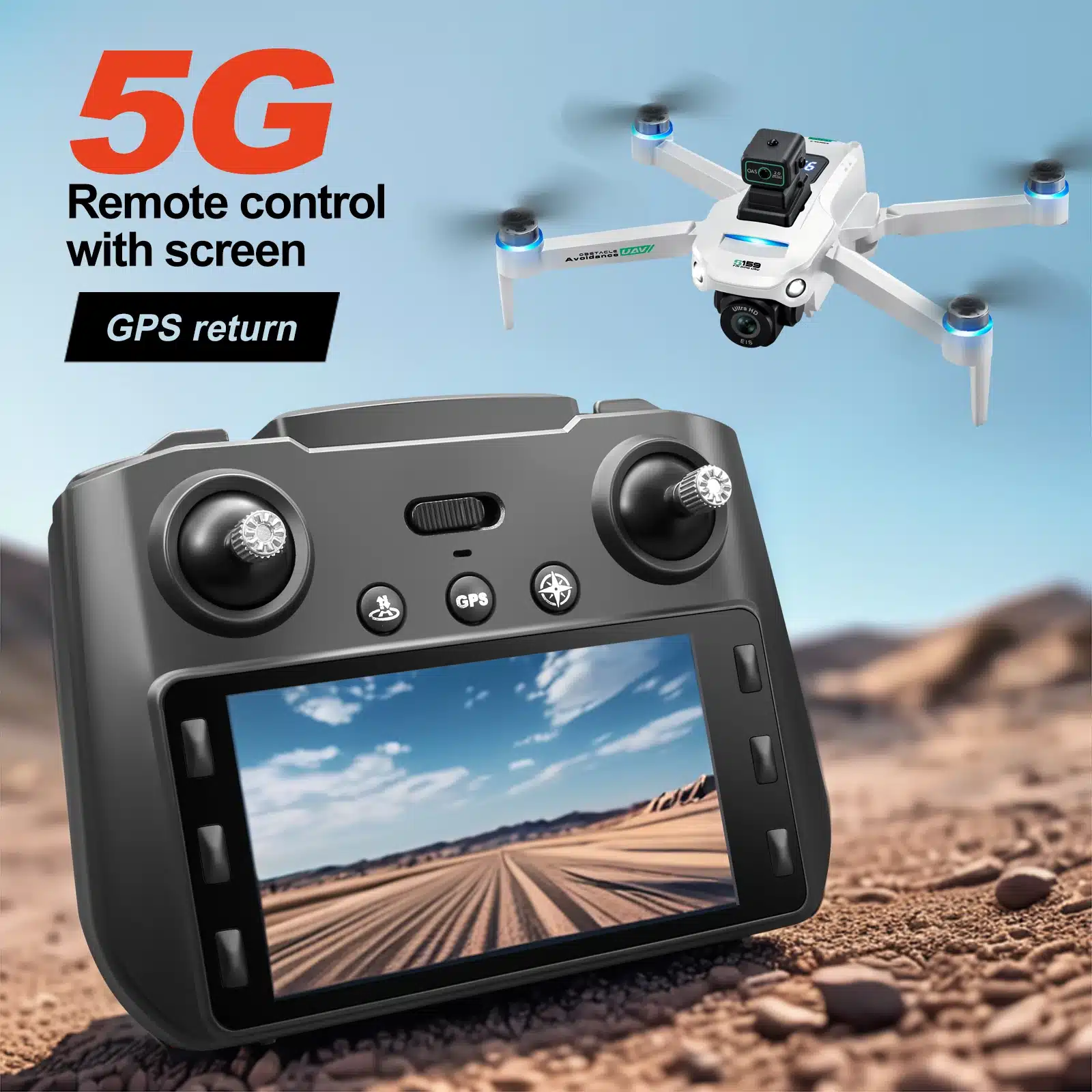 רחפן GPS Pro עם מצלמת 8K
