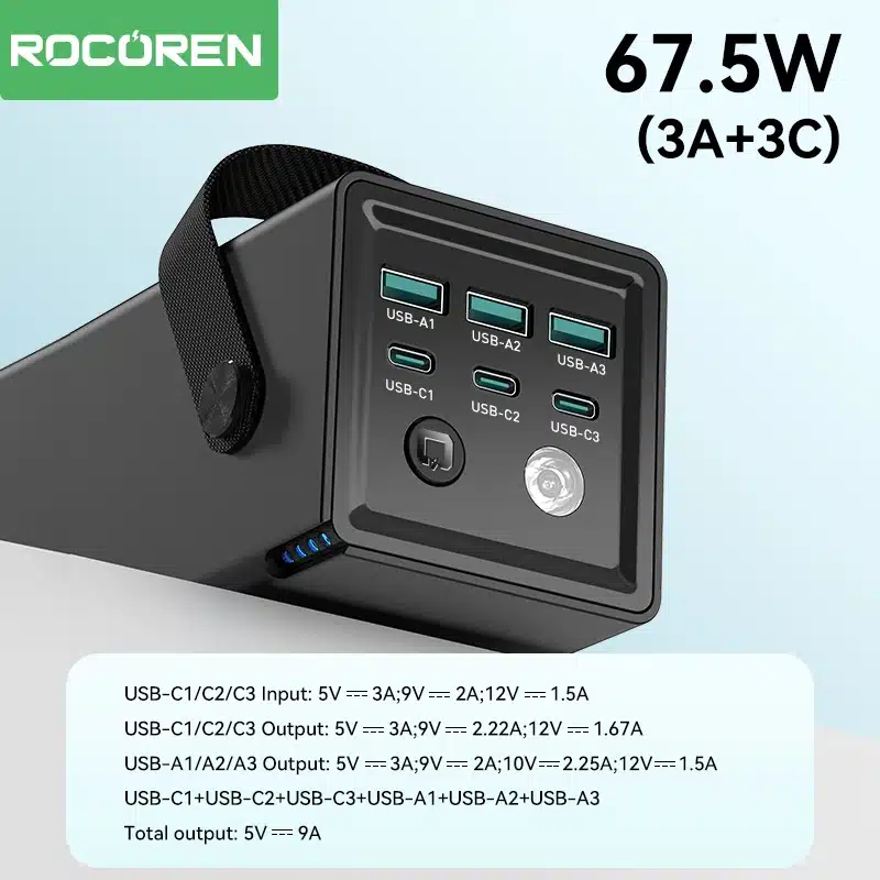 סוללת גיבוי נטענת 50,000mAh