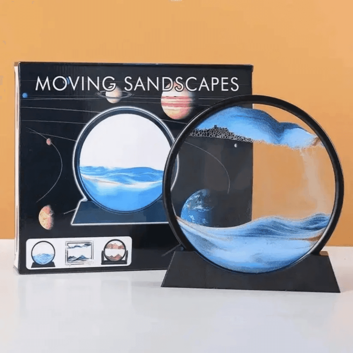 שעון חול אומנותי 3D