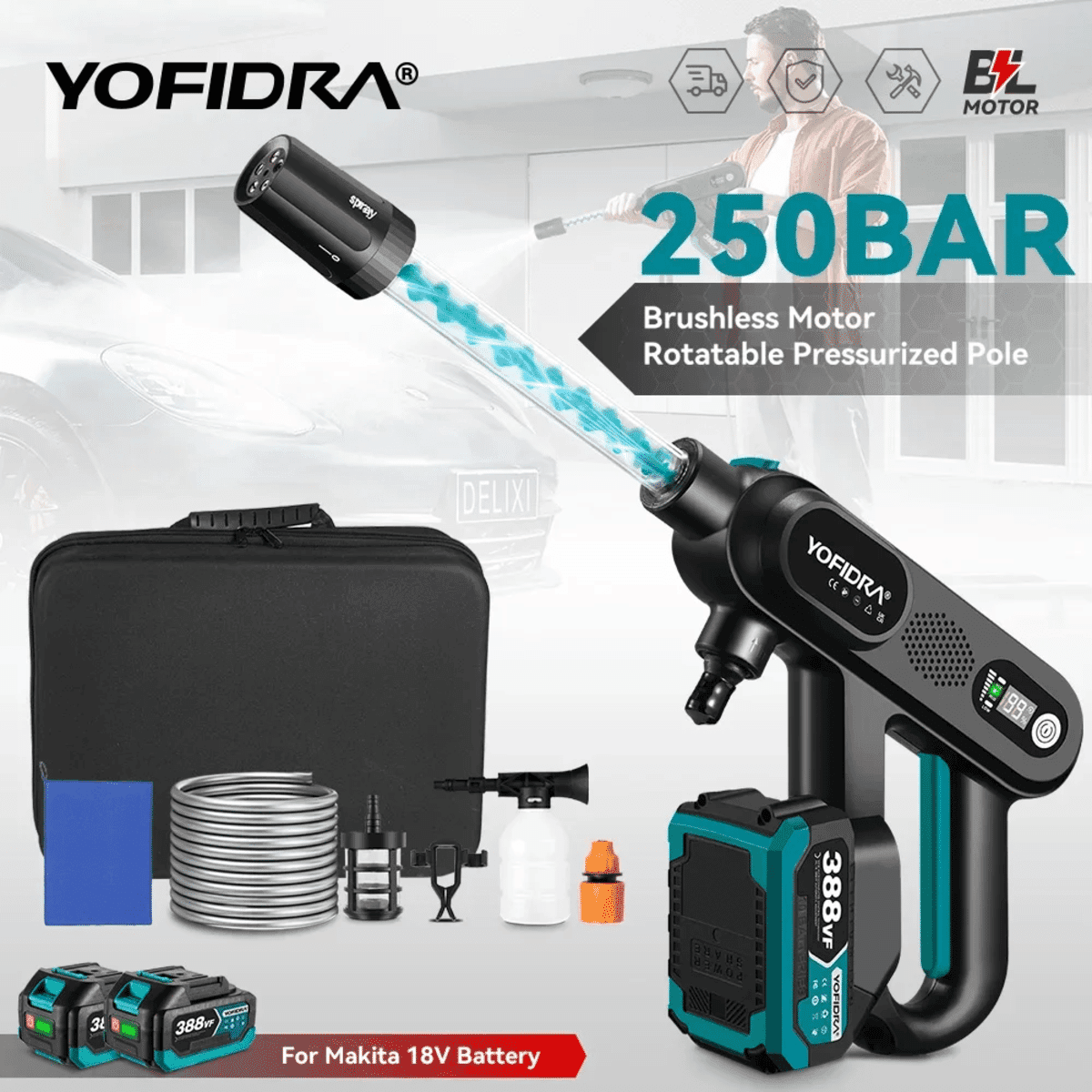 מכונת שטיפה בלחץ גבוה Yofidra