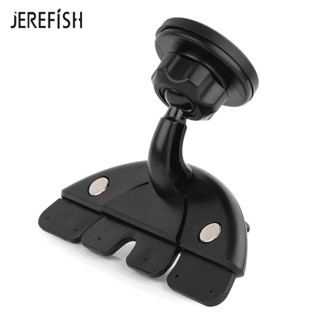 מעמד טלפון לרכב 360 מעלות – JEREFISH מגנטי חזק לחריץ תקליטור