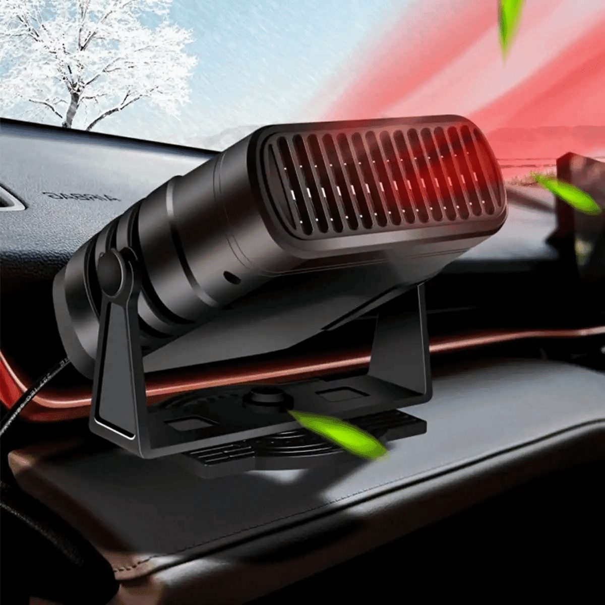 מאוורר חימום אוטומטי לרכב 12V/24V 120W – דה-מיסטינג אנטי ערפל