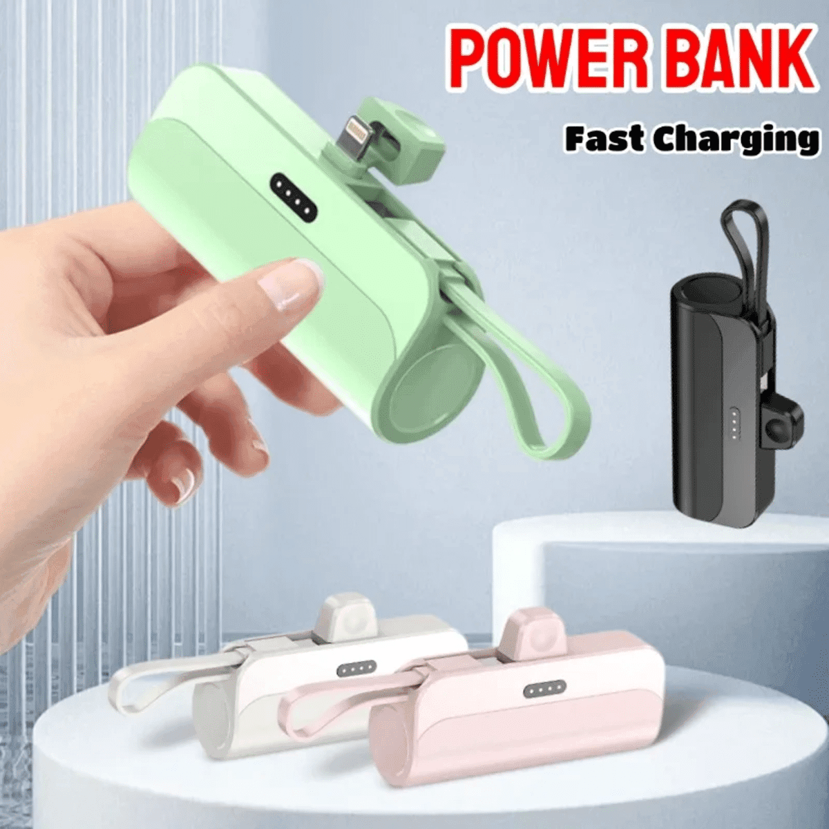 בנק כוח נייד 10000mAh עם טעינה מהירה 2 ב-1