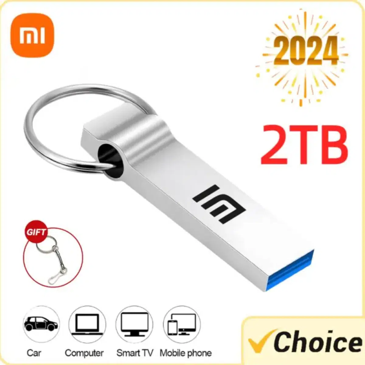 דיסק USB מהיר ועמיד Xiaomi 2TB