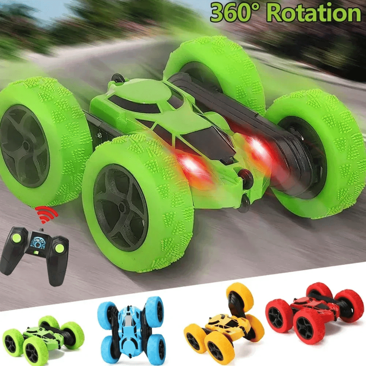 מכונית פעלולים עם שלט רחוק 360°