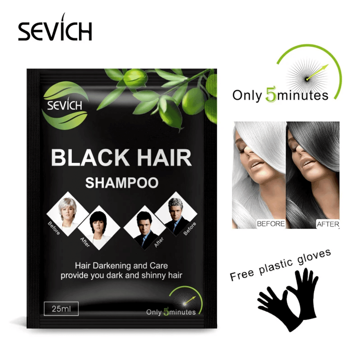 שמפו צבע לשיער Sevich – מהיר ועמיד