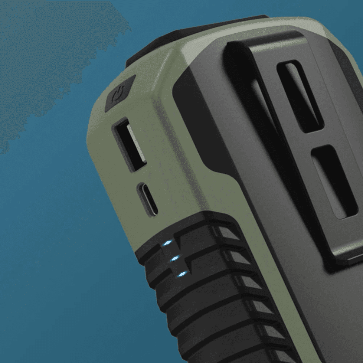 מאוורר תלייה נייד עם קליפ מותניים - 6000mAh