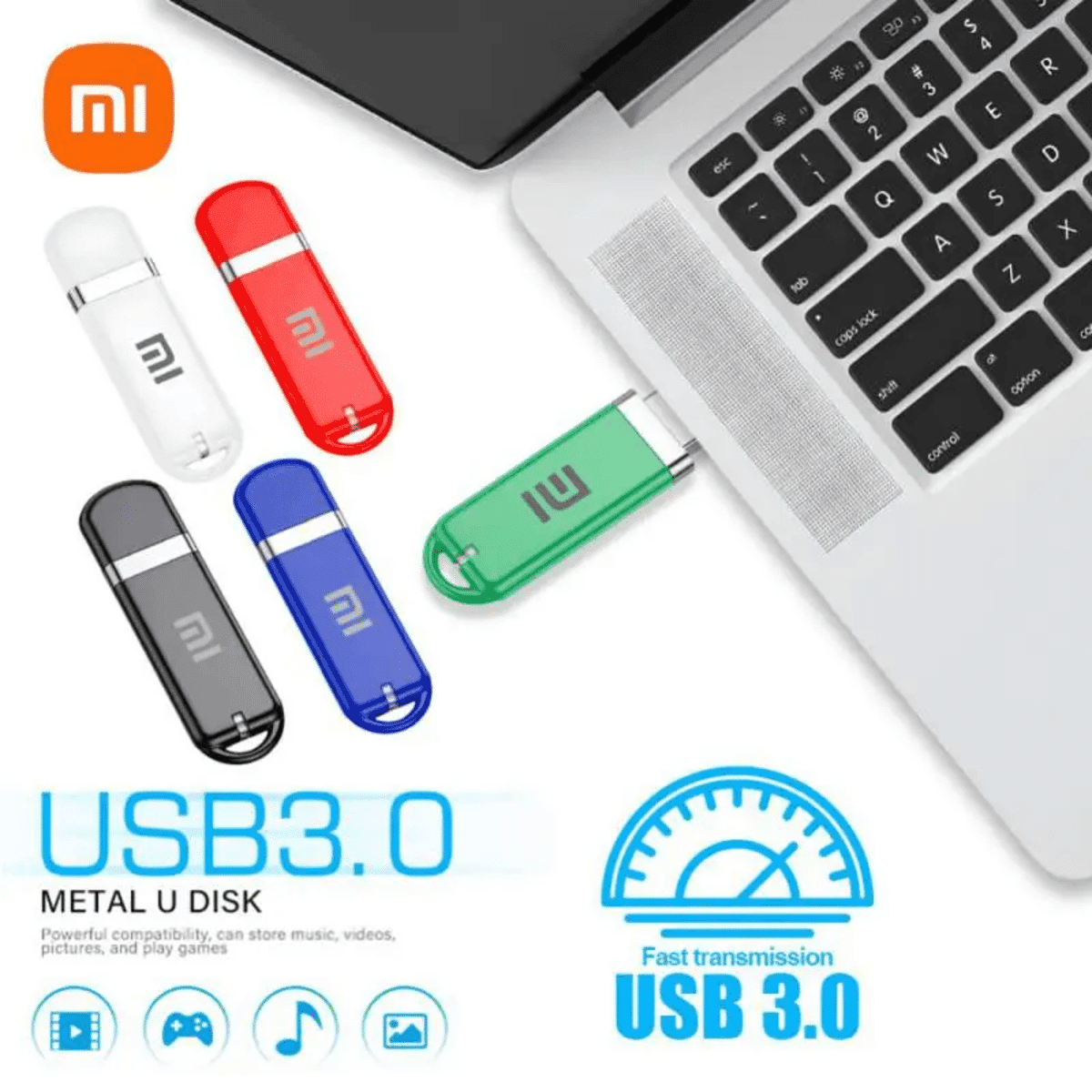 דיסק און קי מתכת Xiaomi 2TB עם USB 3.1