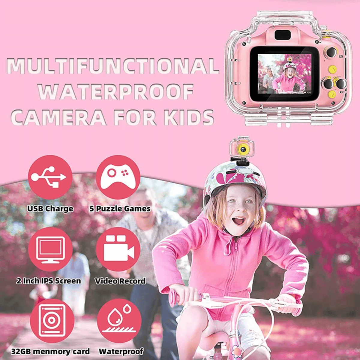 מצלמה דיגיטלית לילדים KiddyCam-HD – תיעוד חוויות בצבע