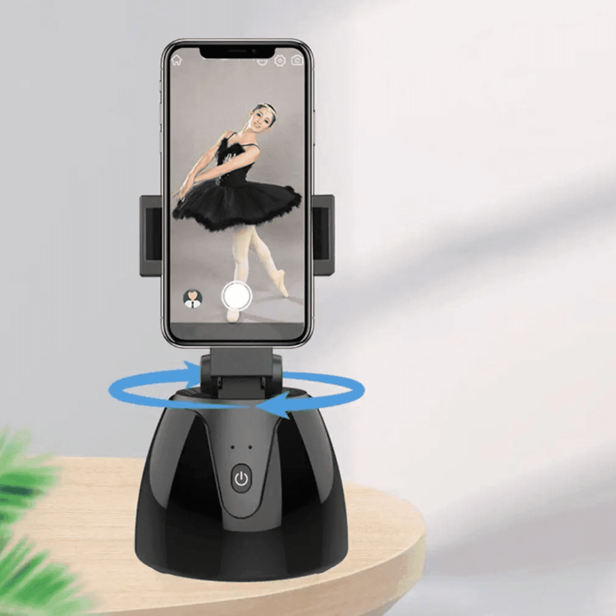 מקל סלפי חכם עם סיבוב 360° ומעקב אוטומטי – חצובה ומצלמה עם מעקב פנים