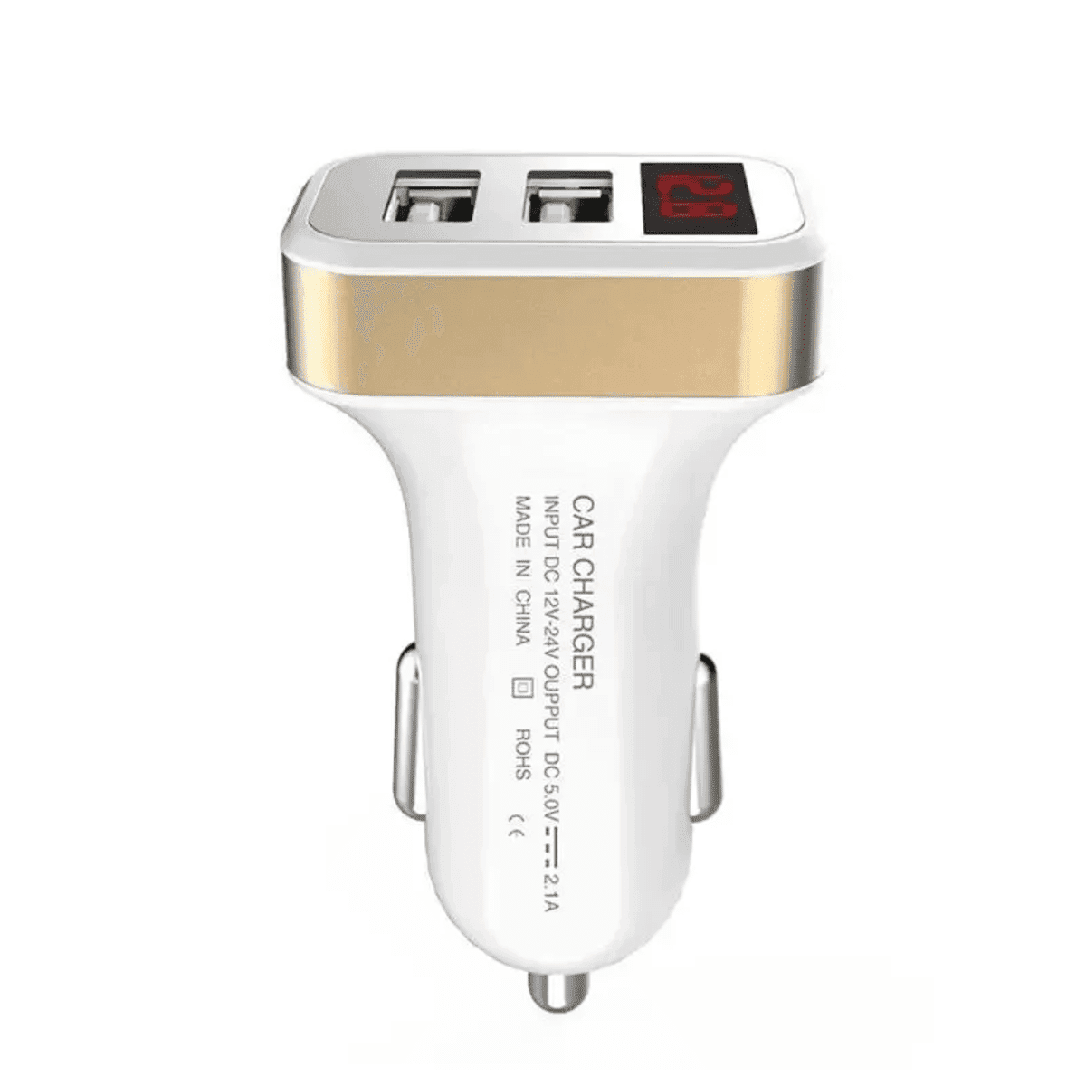 מטען רכב USB פאנל אלומיניום 3 יציאות 3.1A