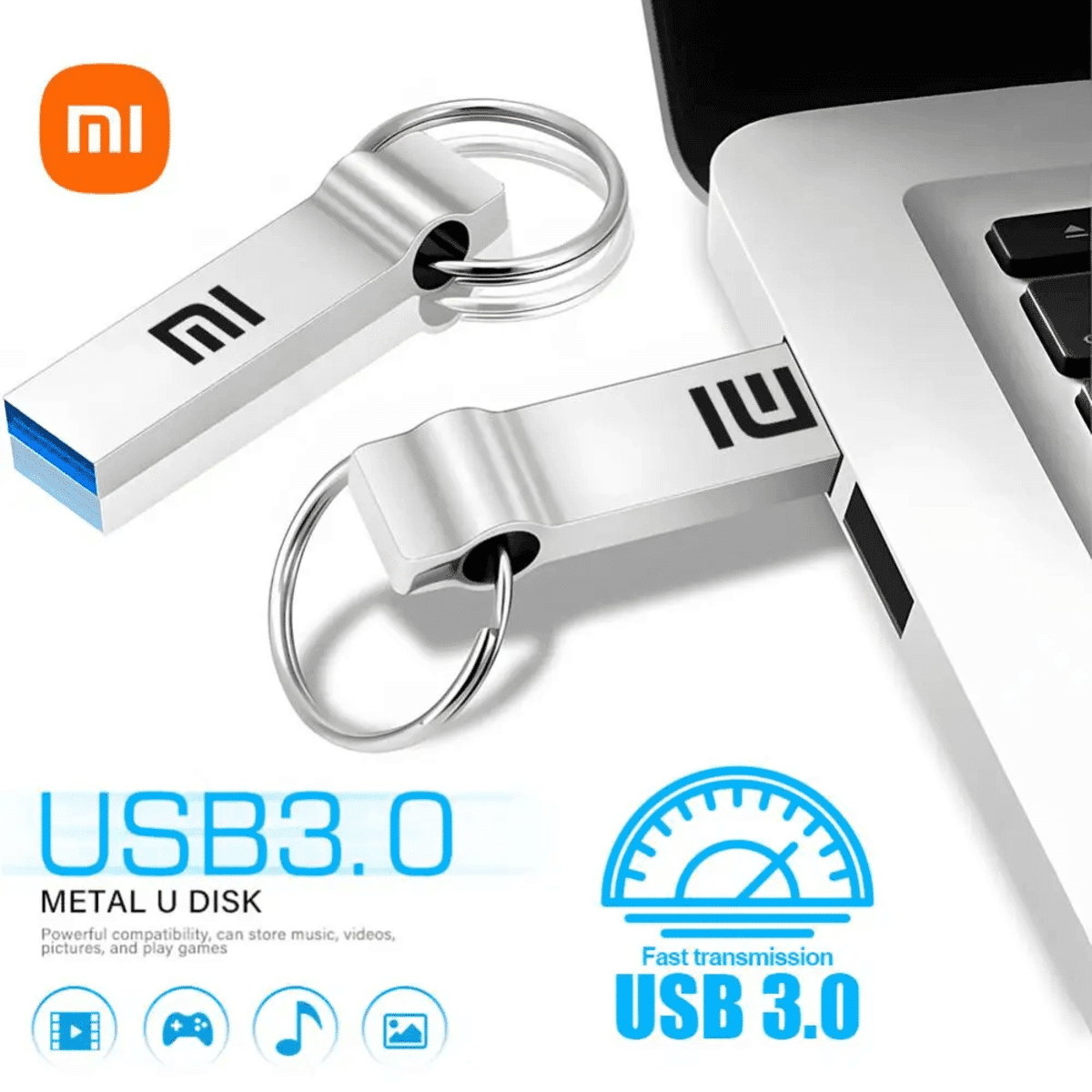 דיסק USB מהיר ועמיד Xiaomi 2TB