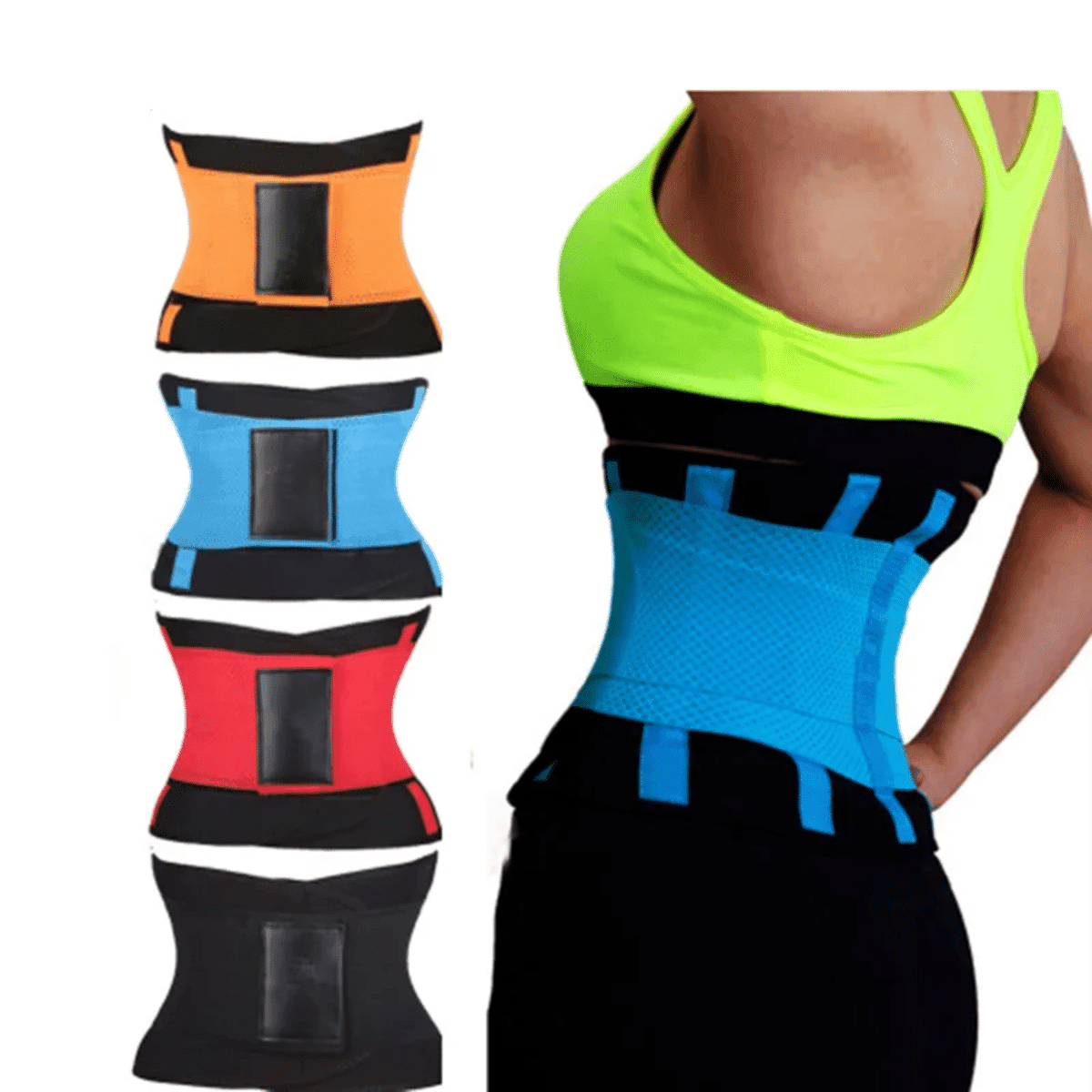 חגורת תמיכה מותנית Neoprene – מתכווננת ומקצועית לאימון וחדר כושר