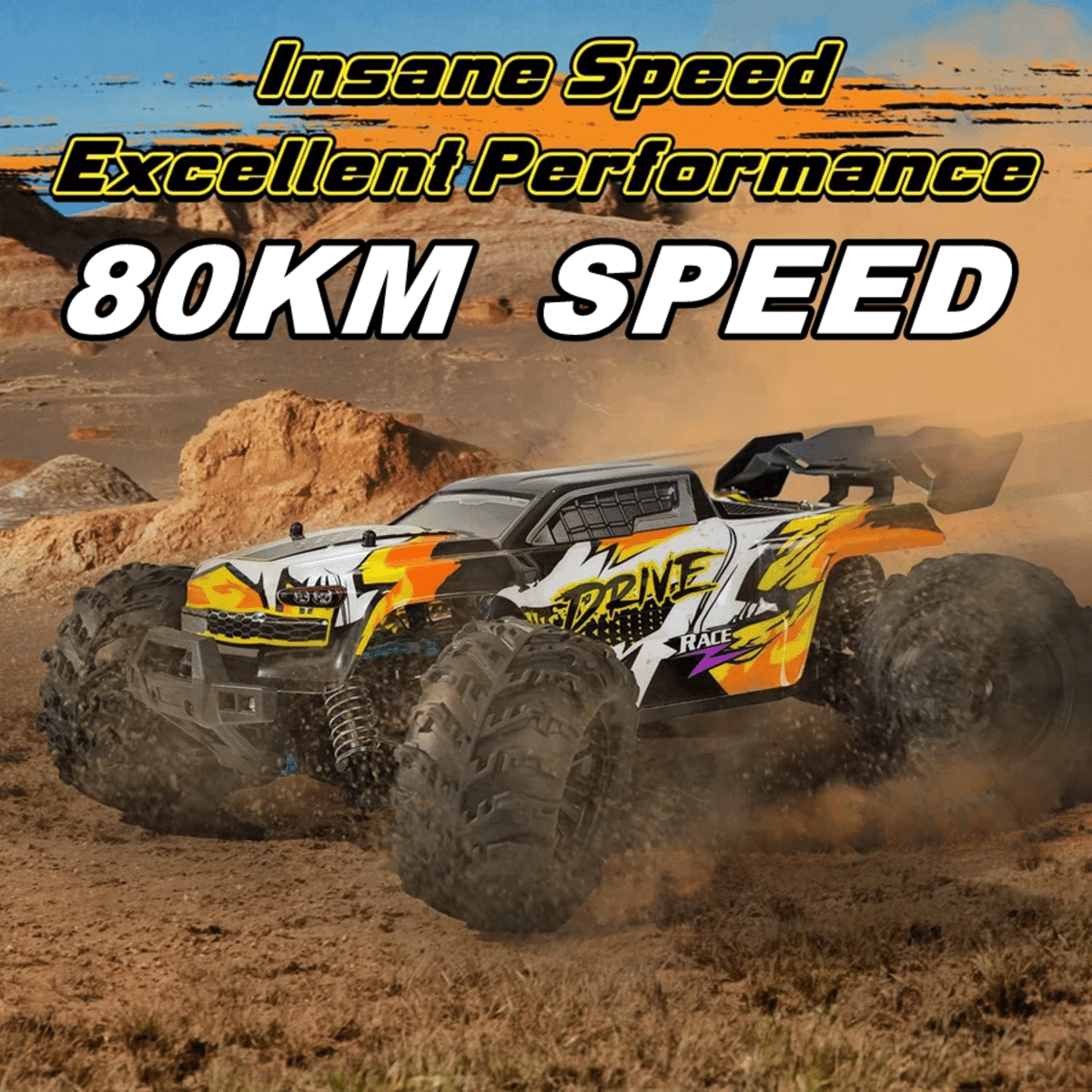 מכונית שלט רחוק 4WD במהירות גבוהה