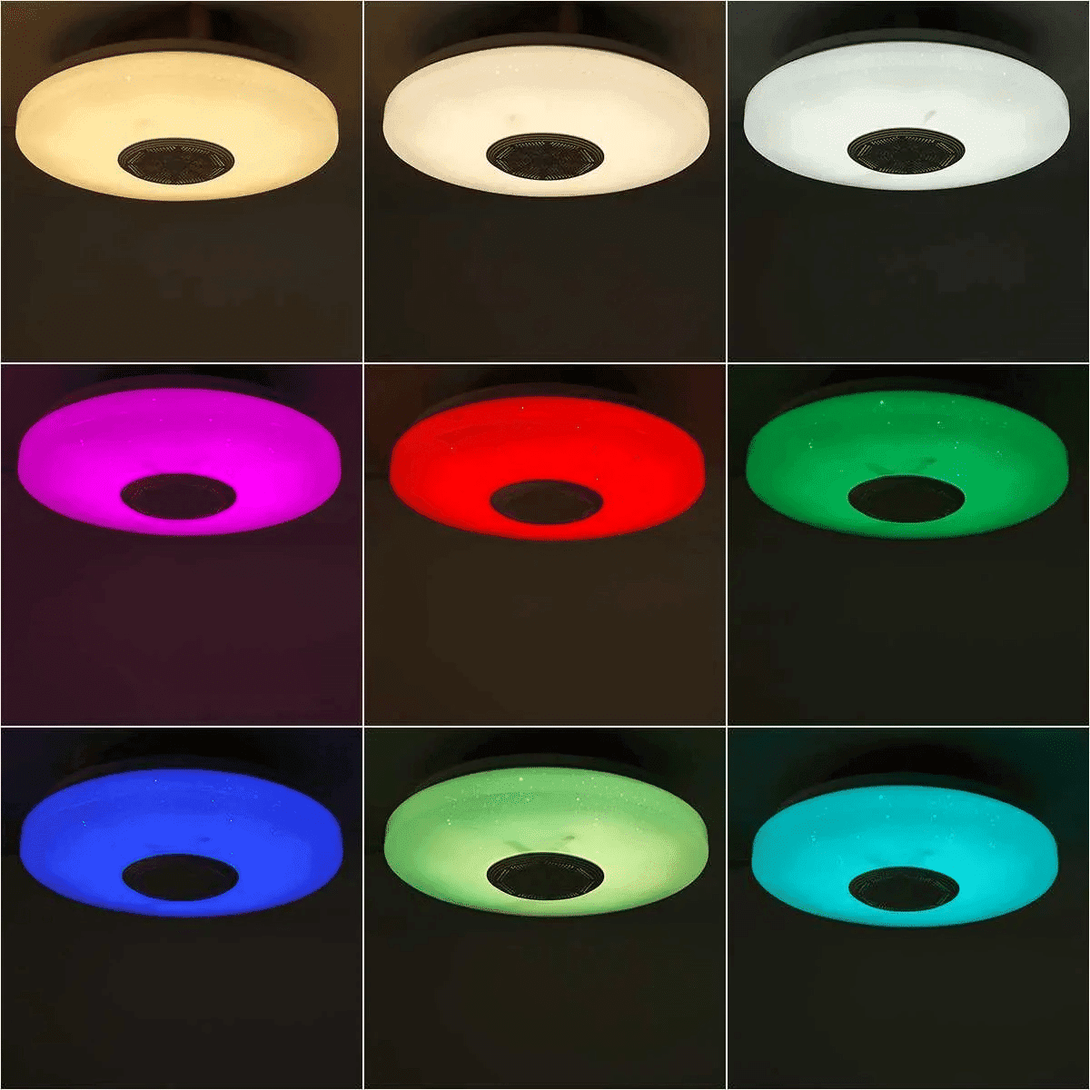 מנורת תקרה חכמה RGB עם שליטה מרחוק