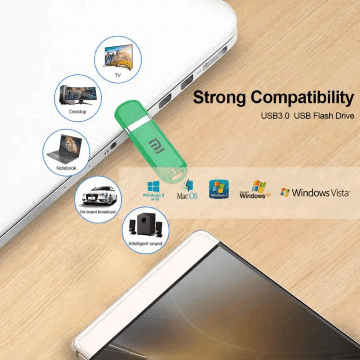 דיסק און קי מתכת Xiaomi 2TB עם USB 3.1