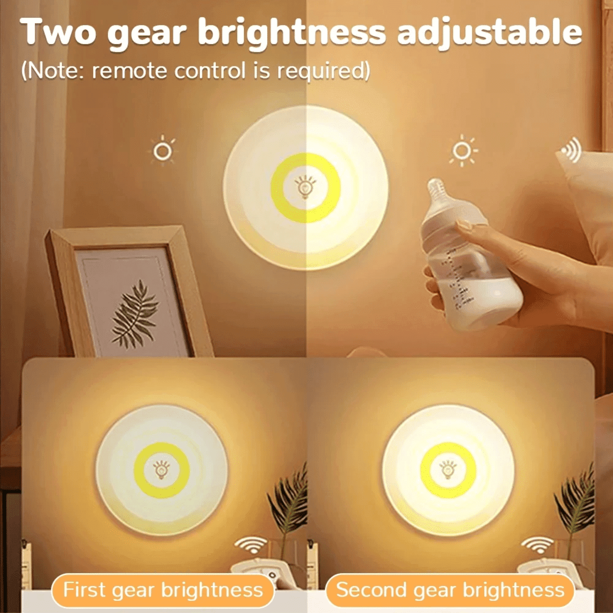 מנורת LED COB סופר בהירה לשליטה אלחוטית – 3W