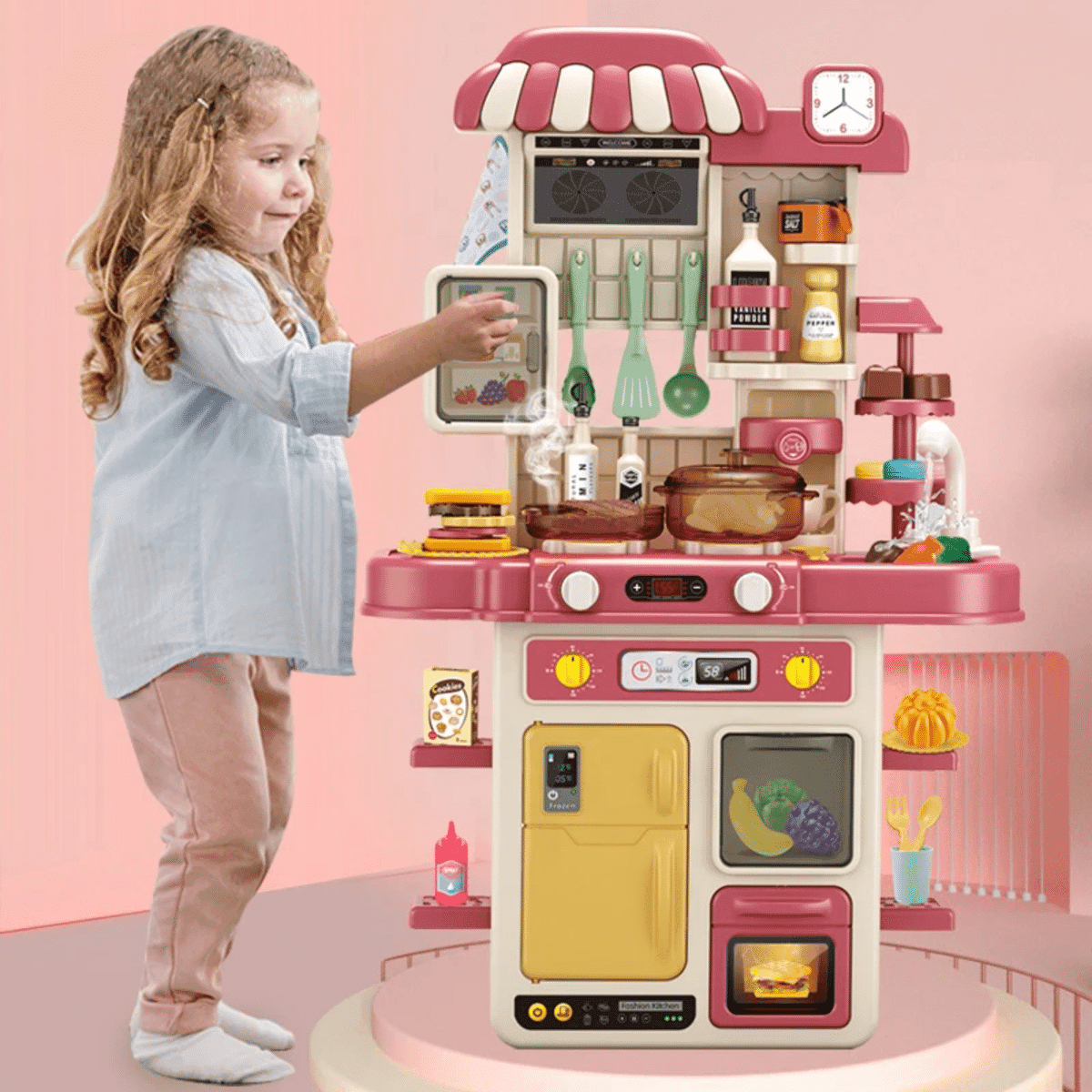 שולחן מטבח לילדים – ערכת משחק מדמה מטבח