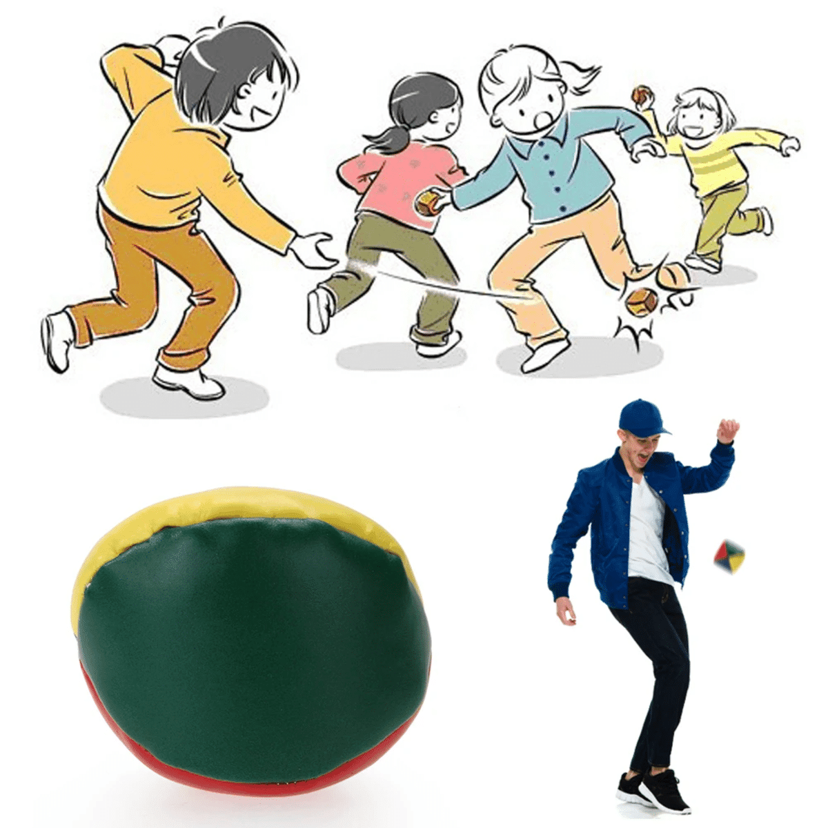 כדורי ג'אגלינג קלאסיים – 3 יחידות למתחילים