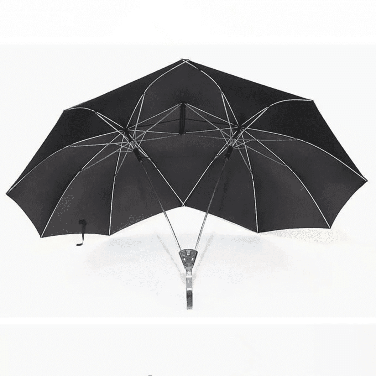 ארוך ידית Windproof שני אדם מטרייה גדולה לזוגות