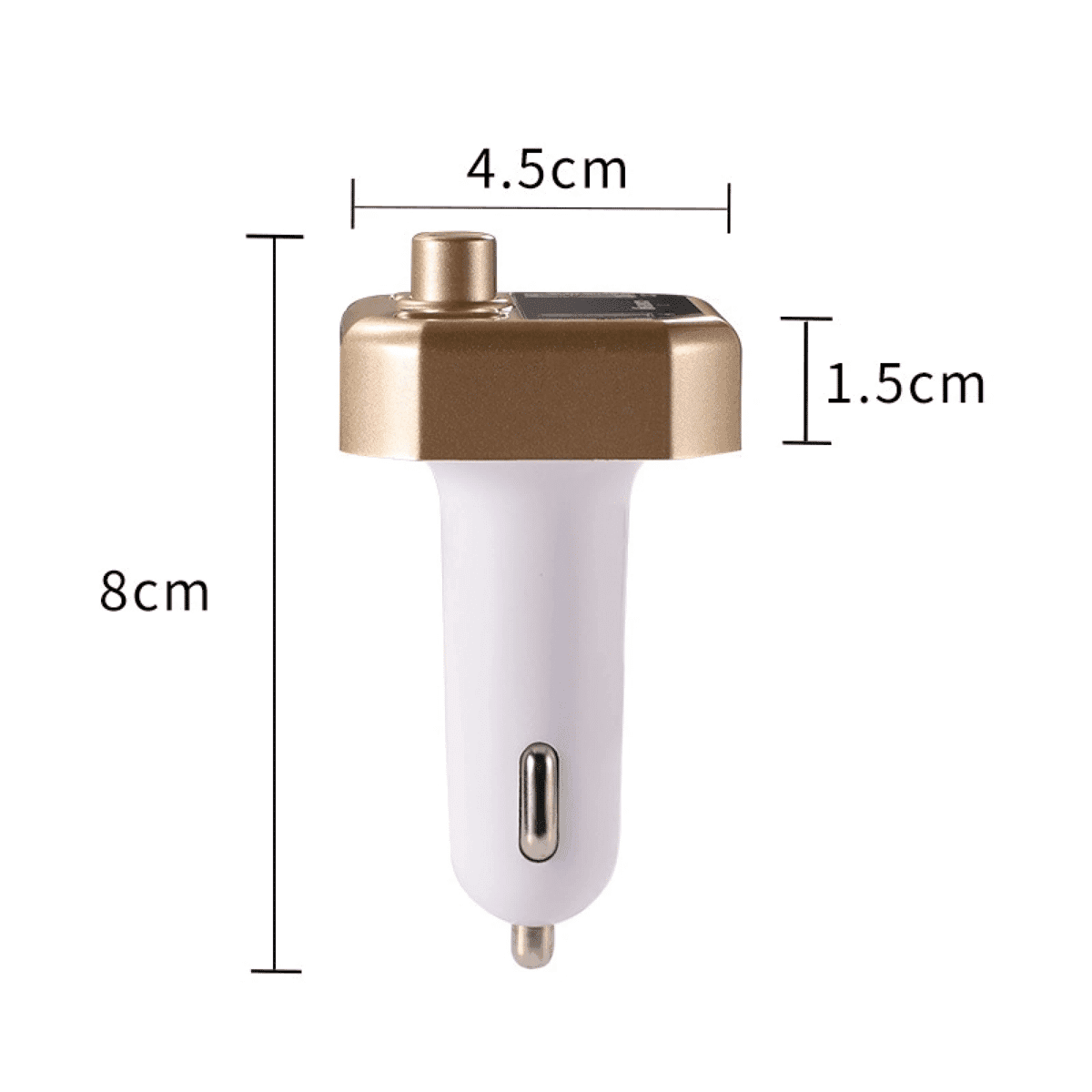 מטען לרכב B9 חכם דיגיטלי עם תצוגה כפולה – USB ו-Bluetooth עם פונקציית שיחה ללא ידיים