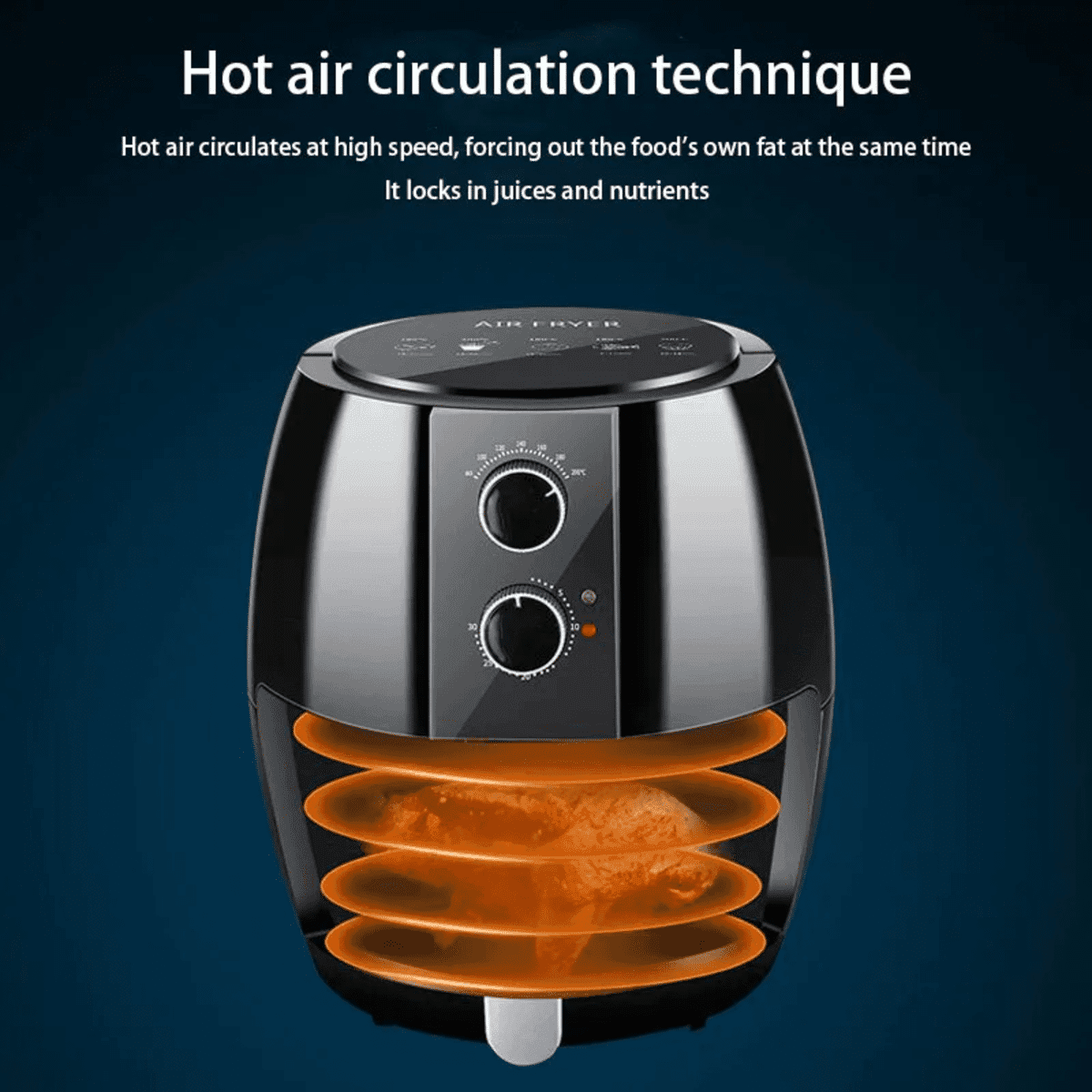מכשיר Airfryer שמן חכם Xiomi – תנור אוויר 4L לטיגון ולבישול ביתי