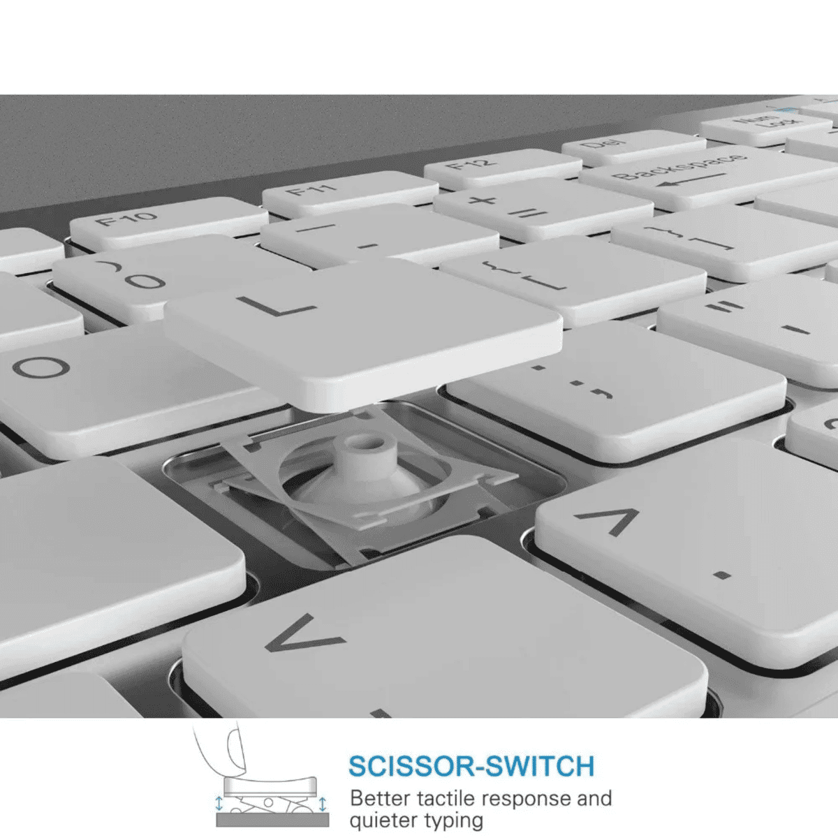 מקלדת Bluetooth אלחוטית דקה במיוחד בעברית – תואמת iOS, iPad, Android, Windows