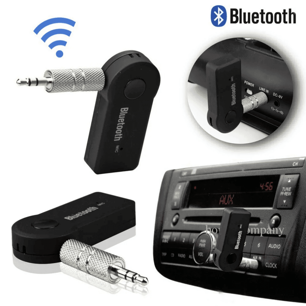 מקלט Bluetooth 5.0 לרכב – AUX לחיבור אודיו