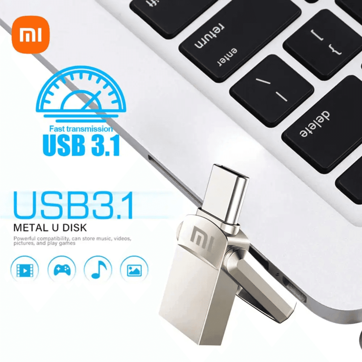 דיסק און קי Xiaomi מיני USB 3.1 במהירות גבוהה 2TB