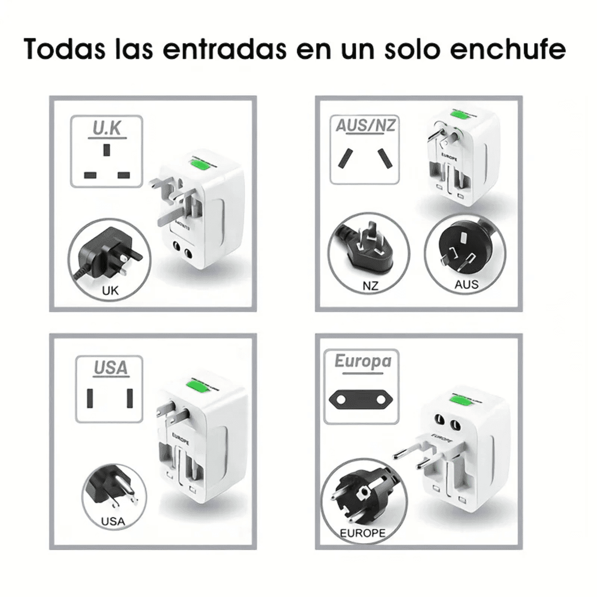 מתאם חשמל אוניברסלי עולמי International Adaptor