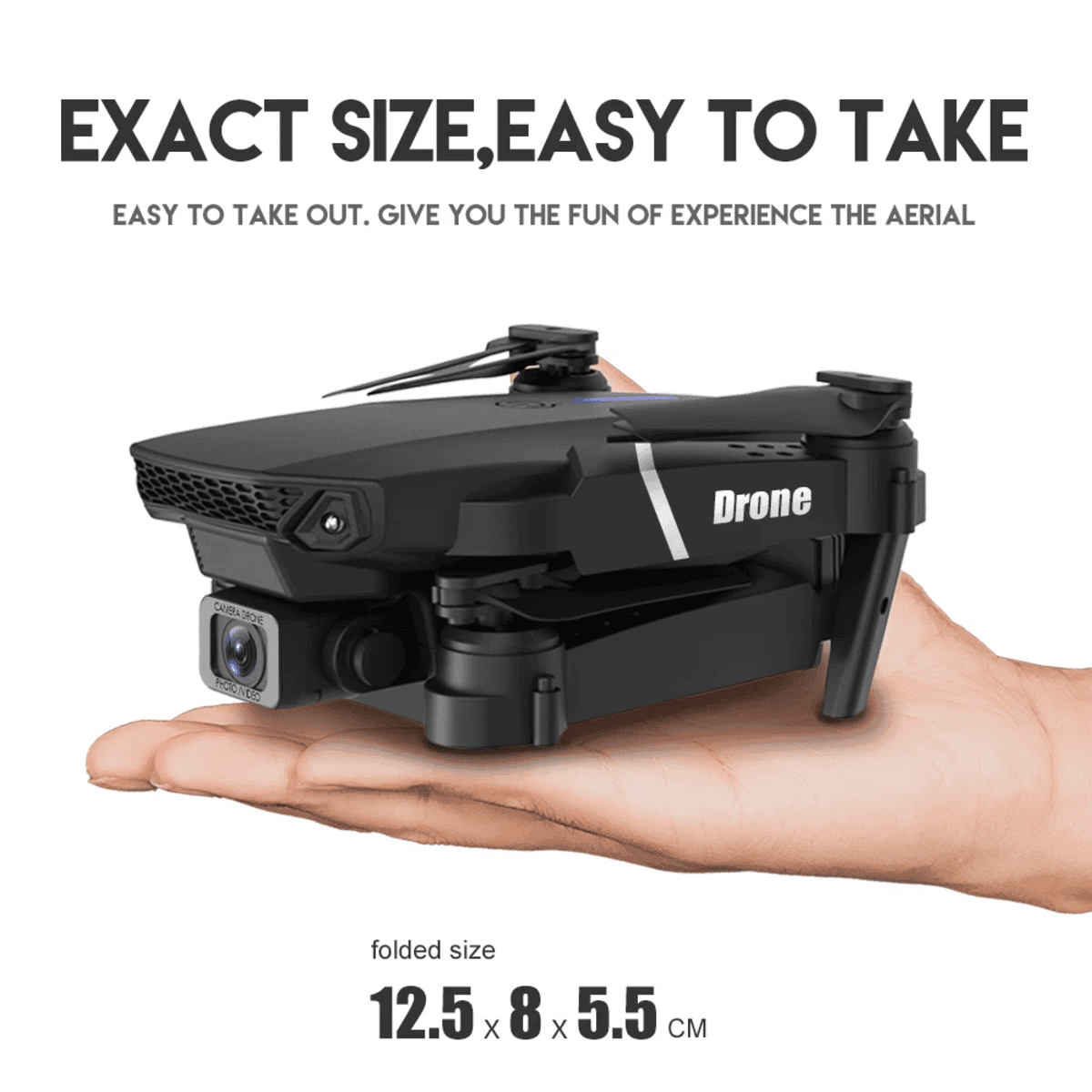 רחפן Kbdfa e88 pro עם מצלמת HD 4K ו-WiFi