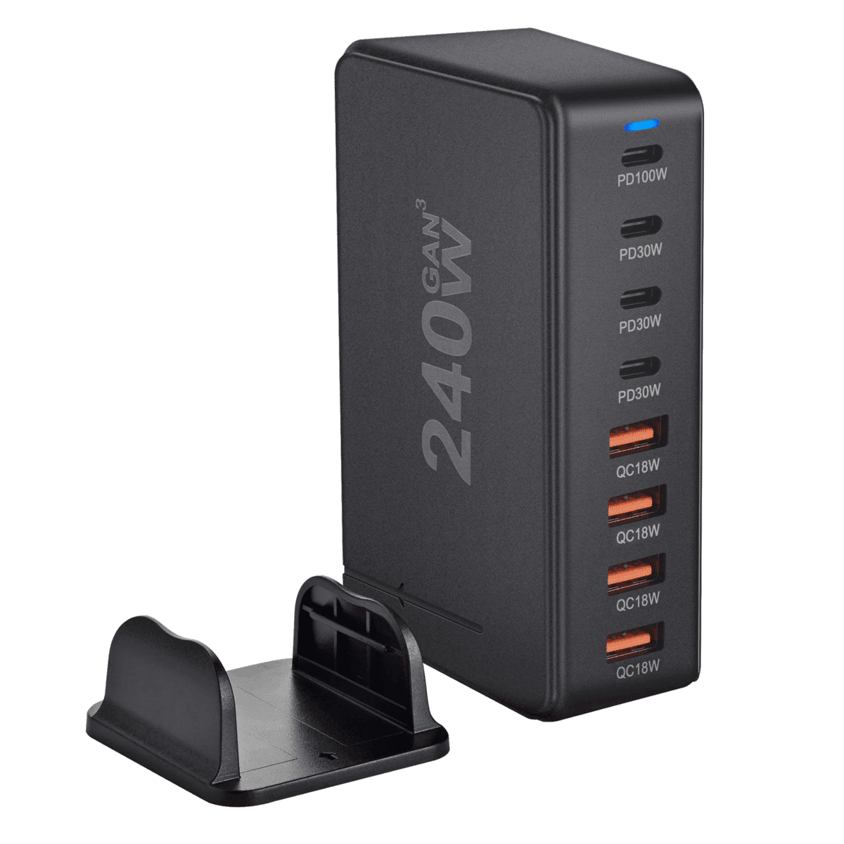מטען שולחני 240W עם 8 יציאות USB מהירות