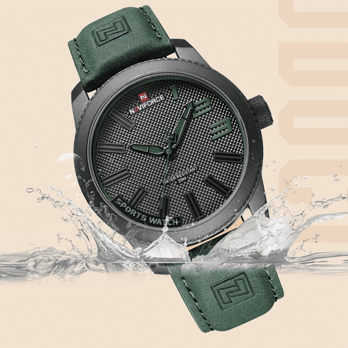 שעון ספורט צבאי Naviforce עמיד למים