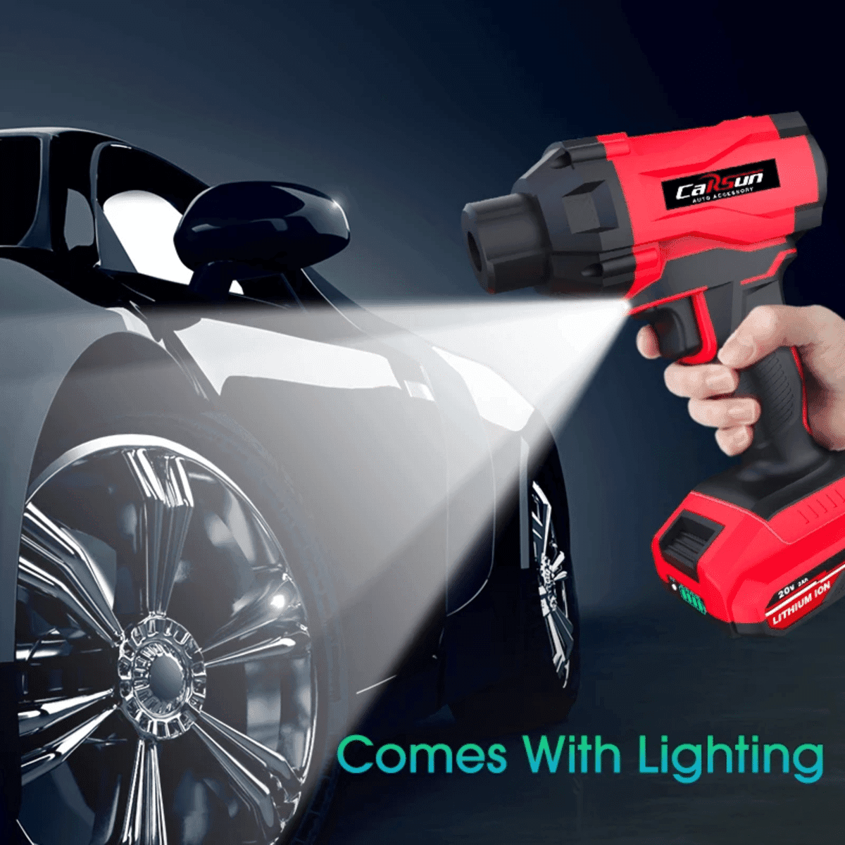 מדחס אוויר אלחוטי CARSUN לרכב