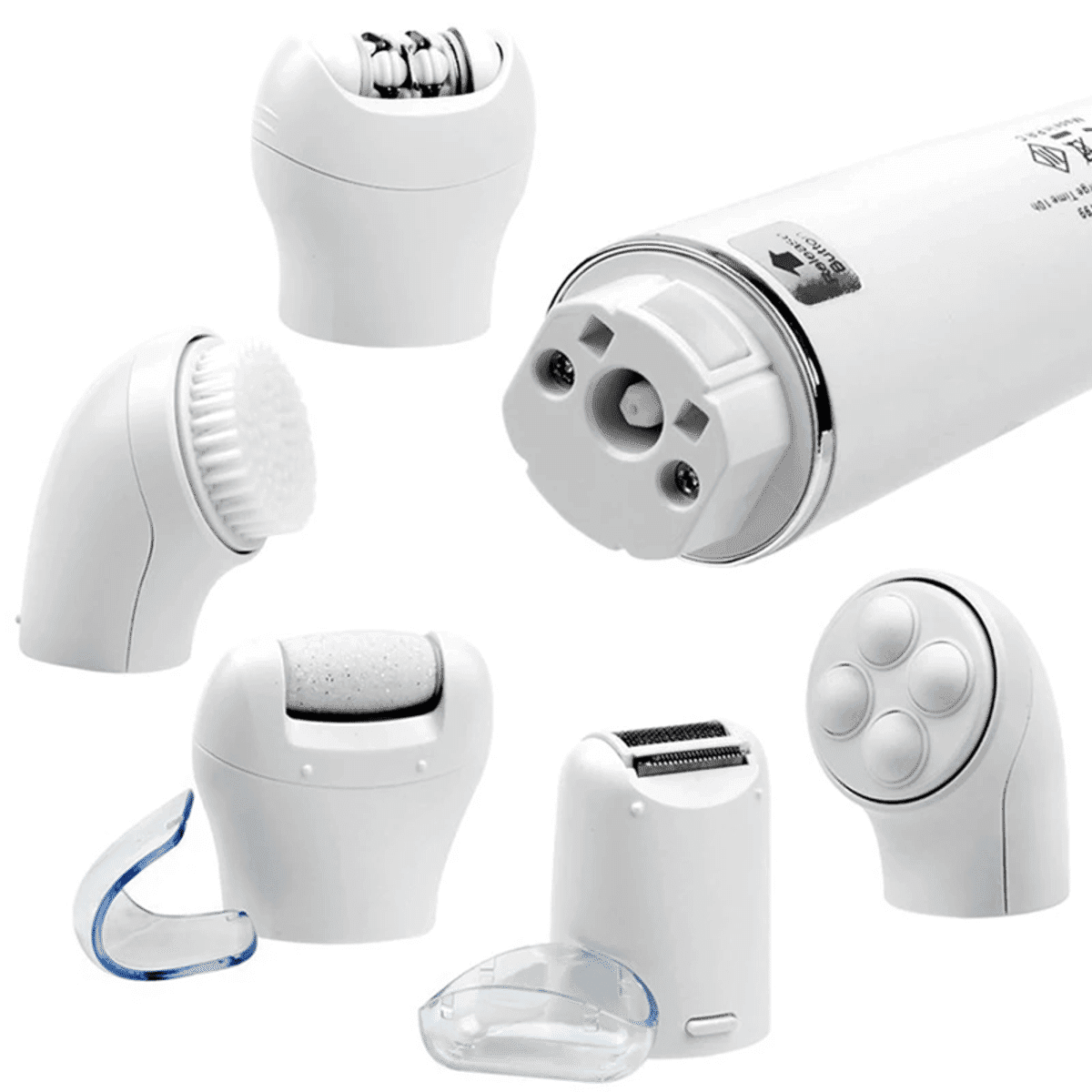 ערכת טיפוח רב-תכליתית 5 ב-1 USB – הסרת שיער, גילוח, עיסוי וניקוי