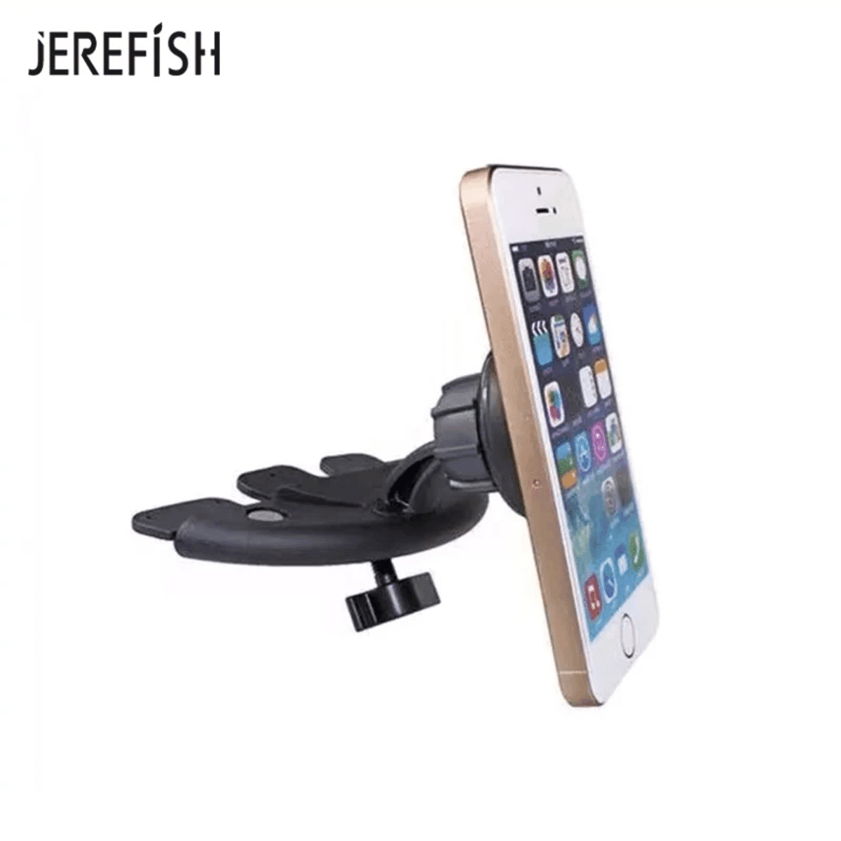 מעמד טלפון לרכב 360 מעלות – JEREFISH מגנטי חזק לחריץ תקליטור