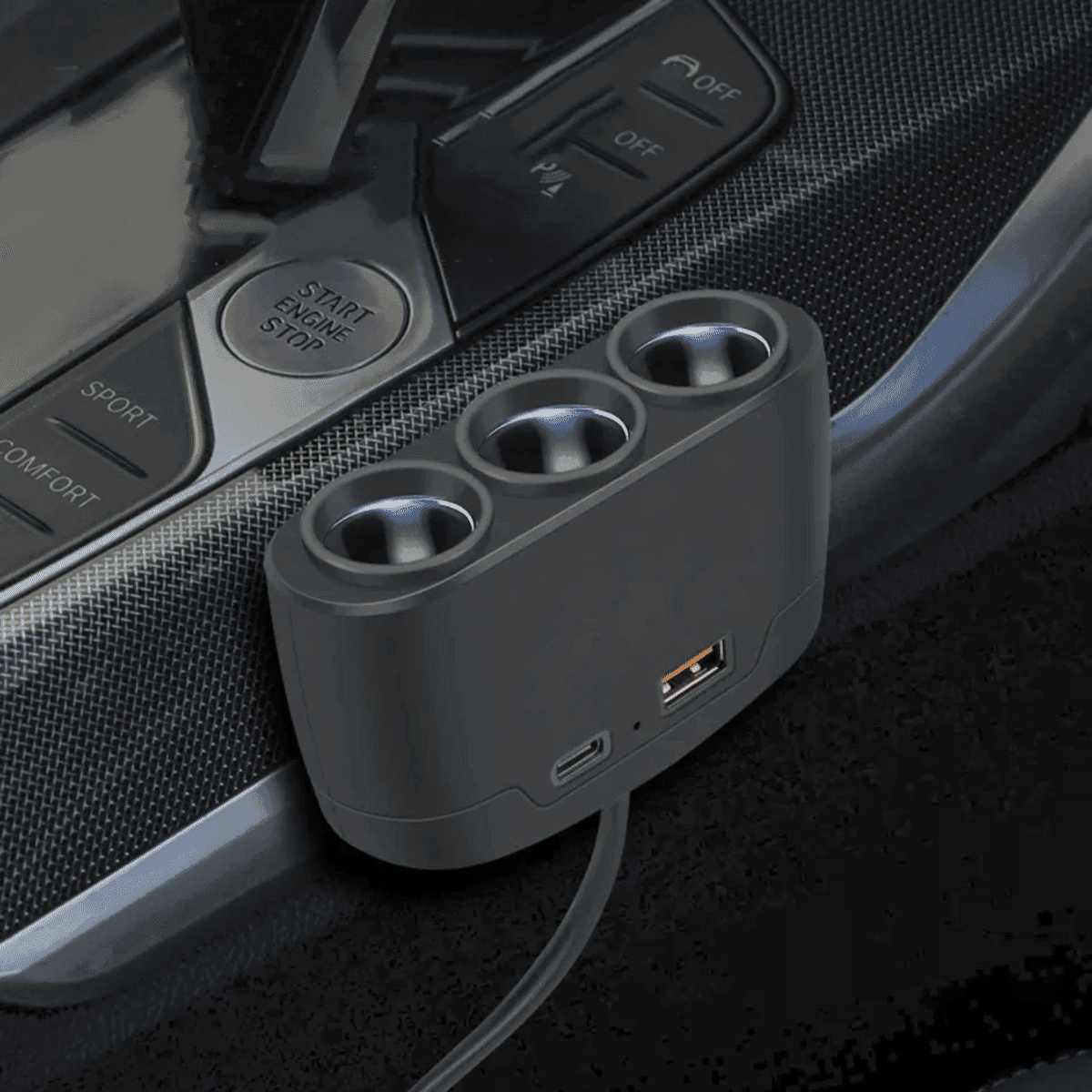 מפצל רכב USB לטעינה – שקע רב התאימות לרכב ולמשאית