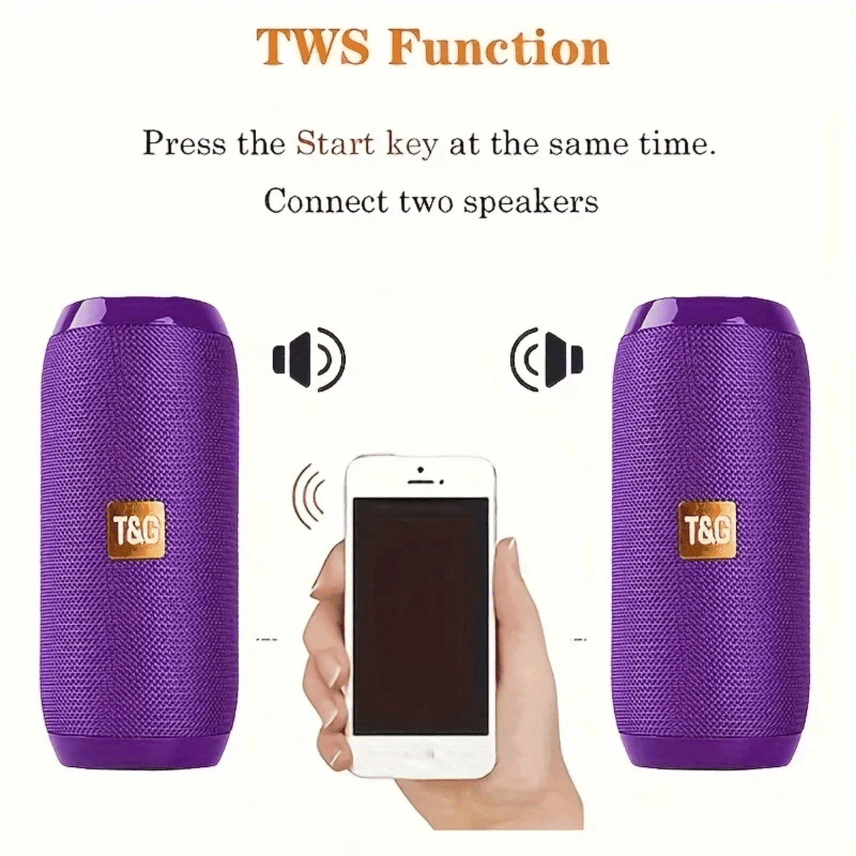 רמקול נייד TG117 Bluetooth