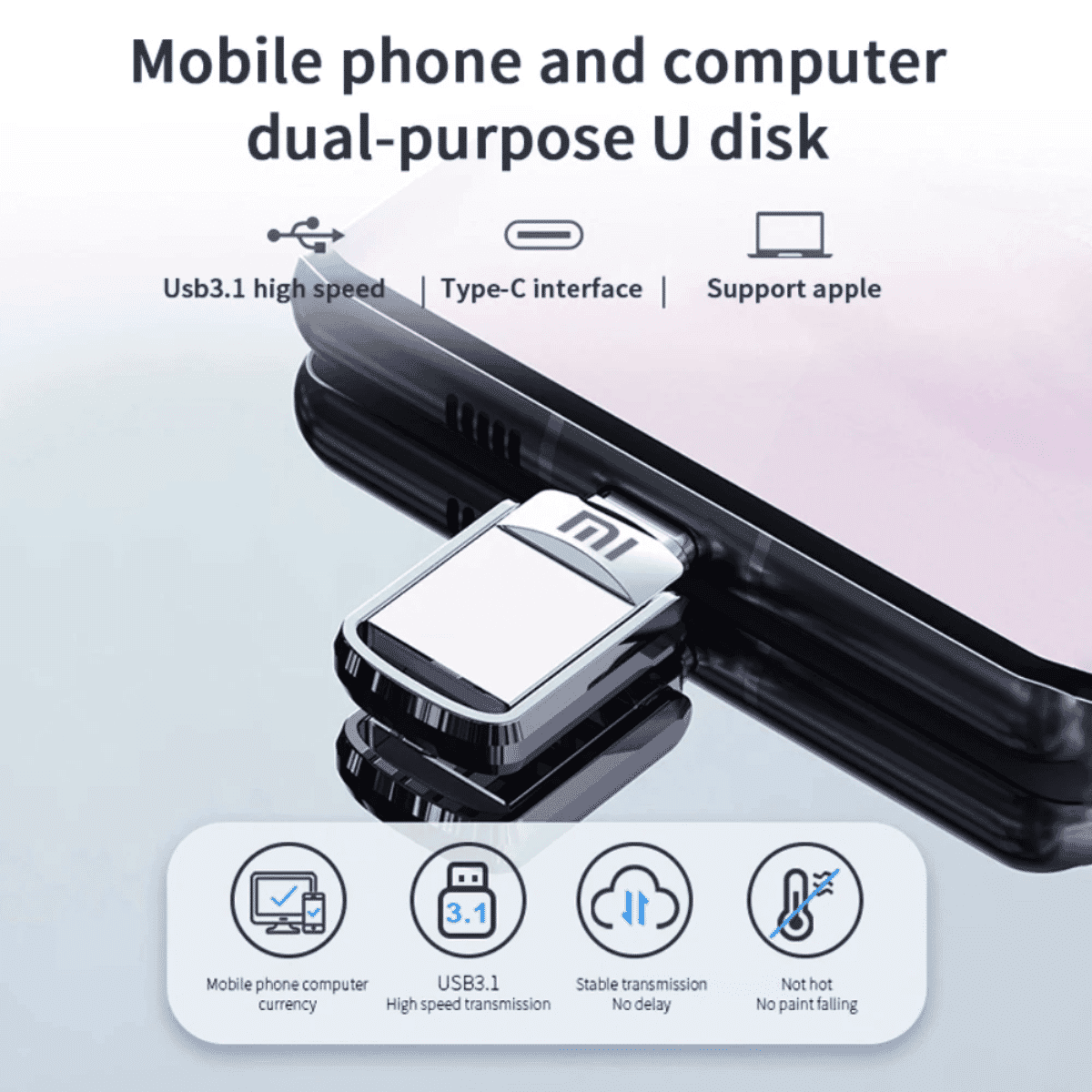 דיסק און קי Xiaomi מיני USB 3.1 במהירות גבוהה 2TB