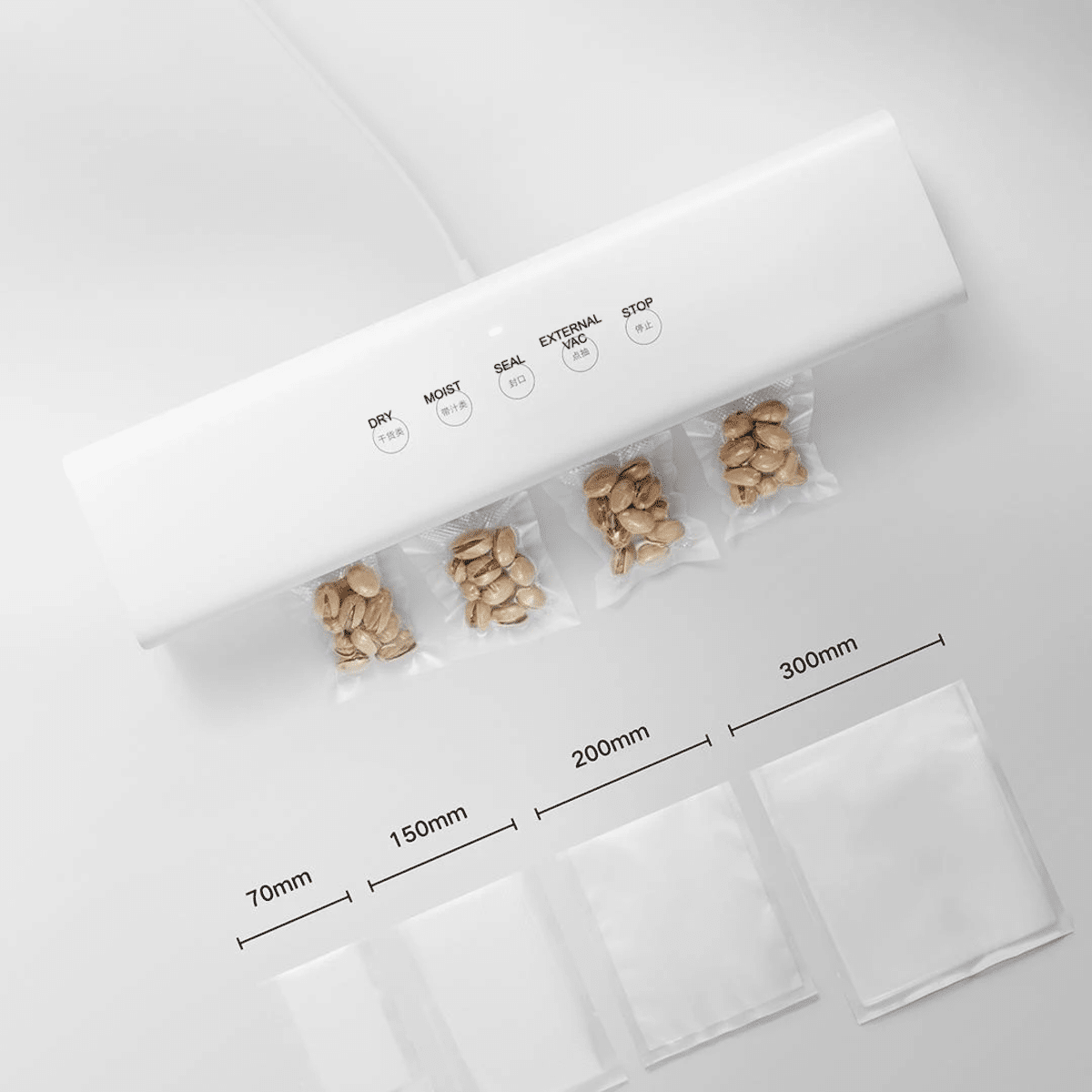 מכונת ואקום Xiaomi Mijia 220V – אוטומטית עם 10 שקיות ואקום חינם