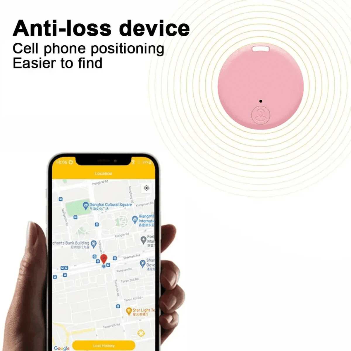 מגשש חכם מיני GPS ו-Bluetooth לאיתור חפצים – איתור מפתח, ילדים, ארנק, ומזוודות