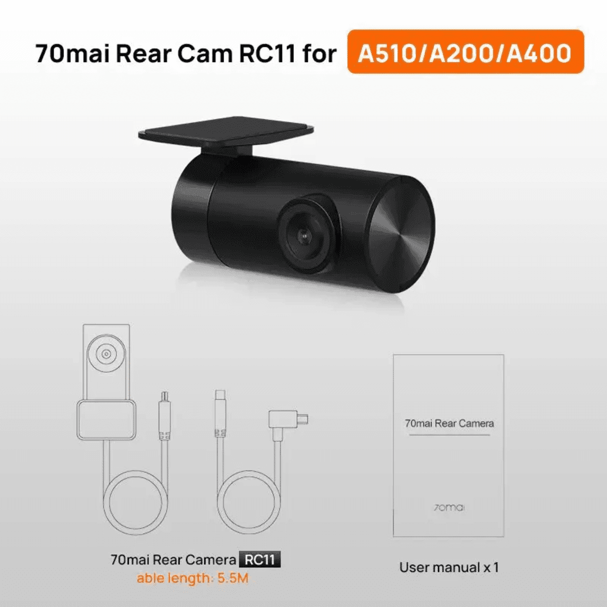 מצלמת רכב אחורית RC11 עבור 70mai A200