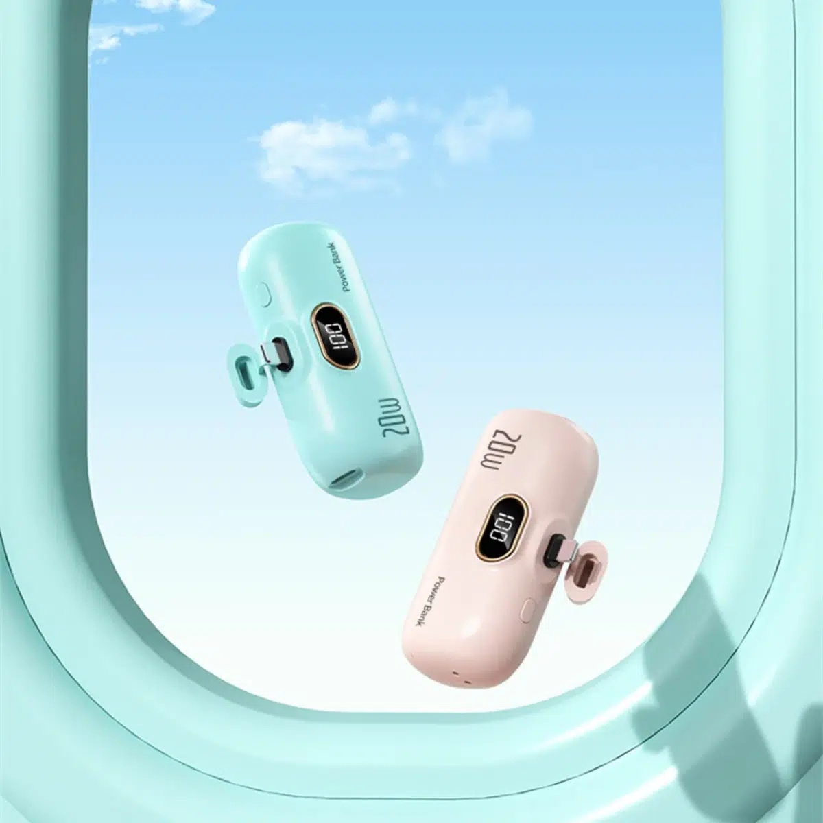 בנק כוח מיני 30000mAh עם כבלים מובנים