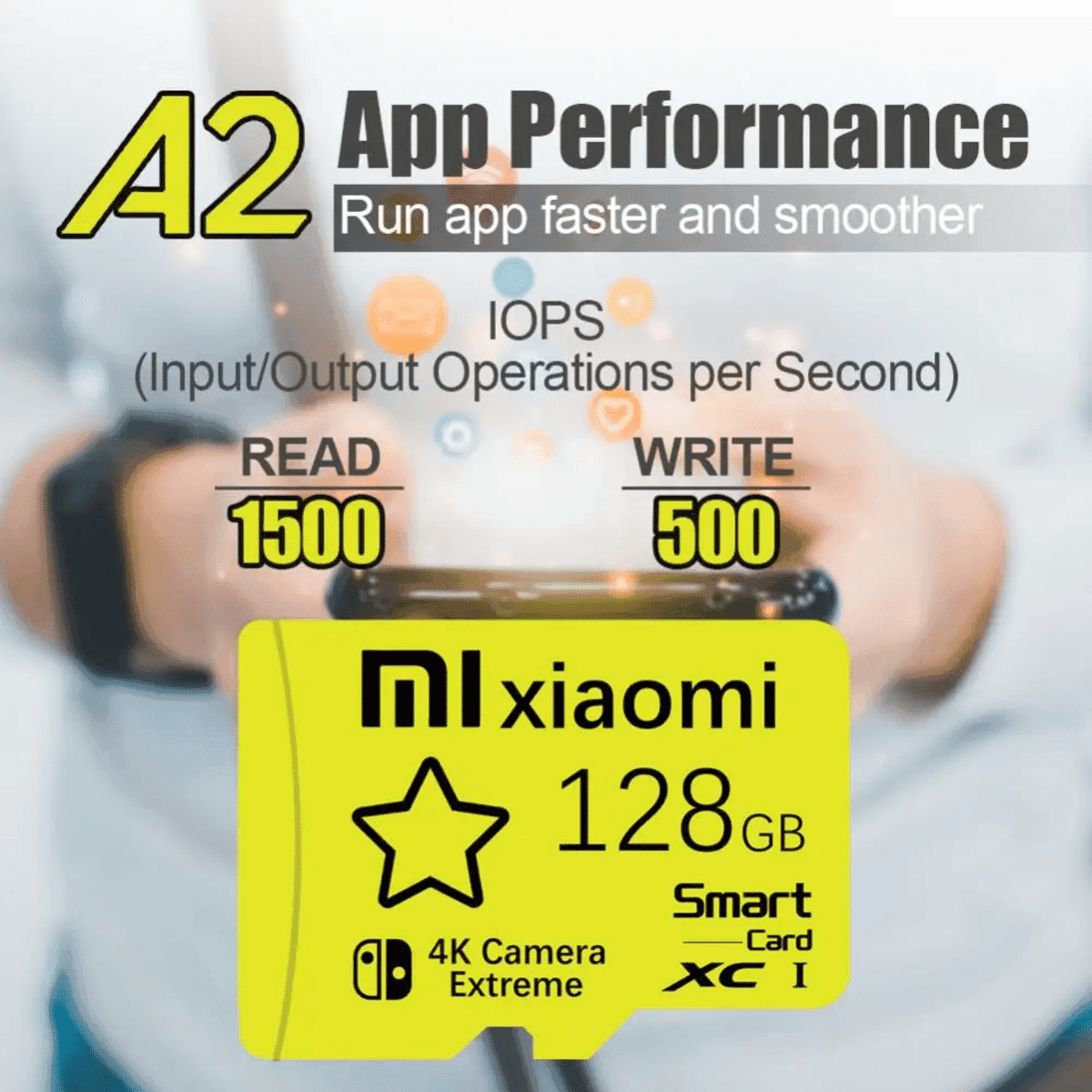 כרטיס זיכרון Xiaomi מיקרו SD מהיר ועמיד בנפח 2TB