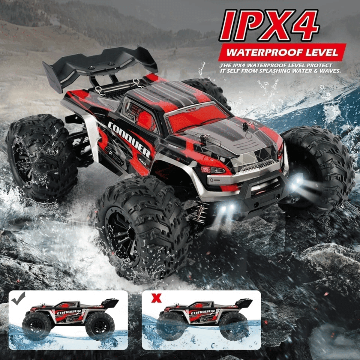 מכונית שלט רחוק 4WD במהירות גבוהה