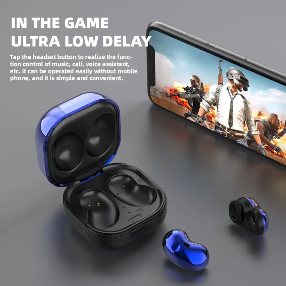 אוזניות אלחוטיות ספורטיביות TWS Bluetooth 5.0 – תואם למכשירי Xiaomi, Oppo, Samsung